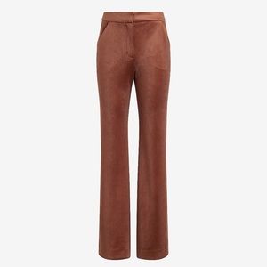 Express Editor High Waisted Velvet Corduroy Trouser Flare Pant